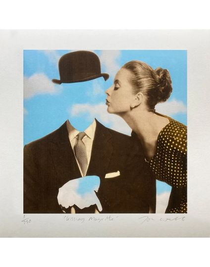 Kissing Magritte open edition by JOE WEBB