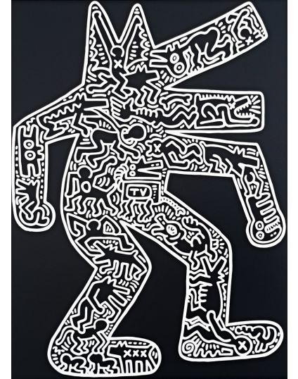 Dog, 1985 by Haring