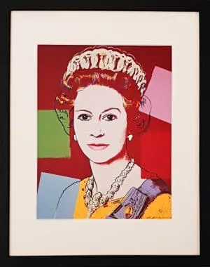 Reigning Queens: Queen Elizabeth II of the United Kingdom, 1985 By Warhol Mini Print-8680