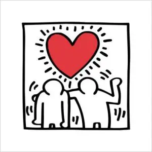 Untitled (Be Mine) By Haring Mini Print