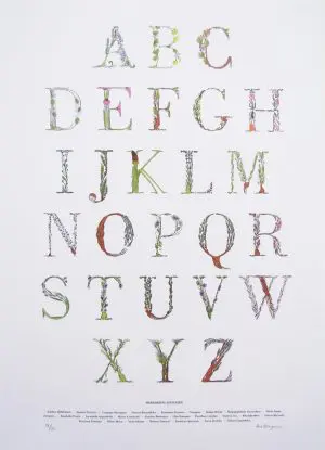 Herbarium Alphabet by Ana Bangueses