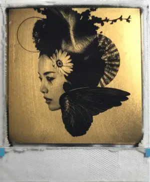 The Flowers Whirl Away (Gold) by ANDREW MILLAR