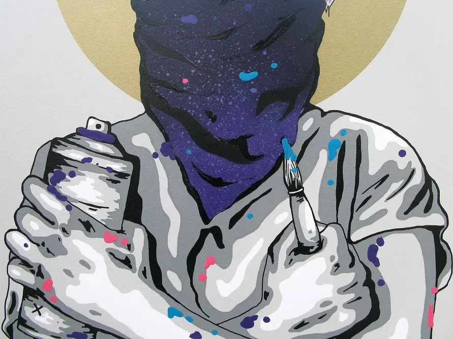 In Art We Trust - Purple (Print) by ZABOU - Image 4