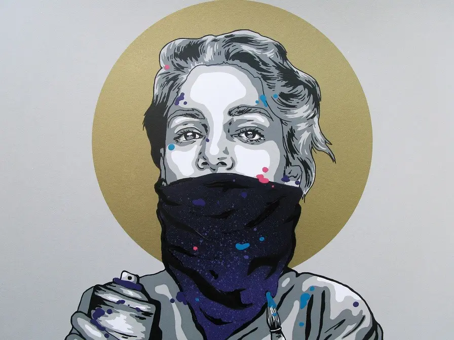 In Art We Trust - Purple (Print) by ZABOU - Image 3