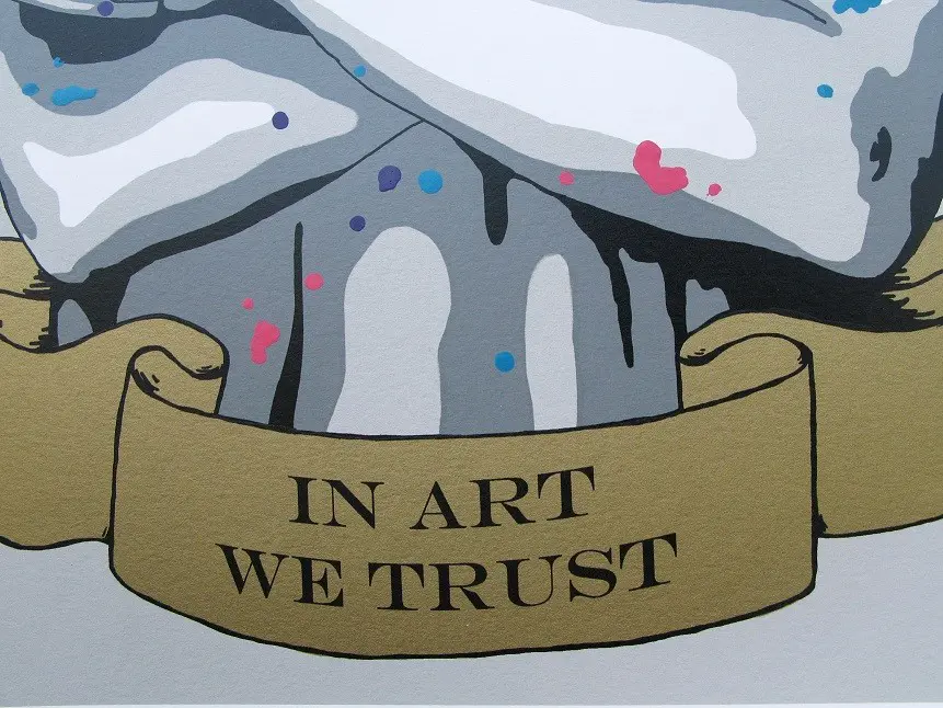 In Art We Trust - Purple (Print) by ZABOU - Image 2