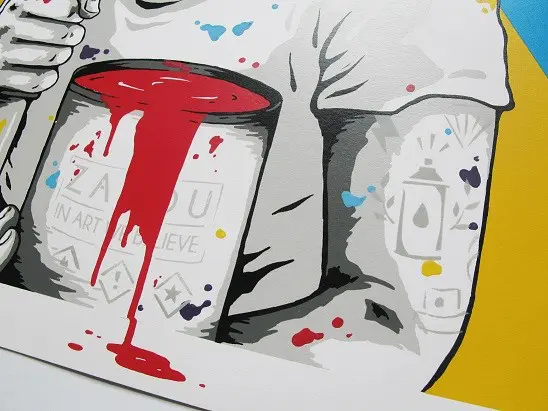 In Art We Believe - Colours (Hand Finished Print) by ZABOU - Image 4