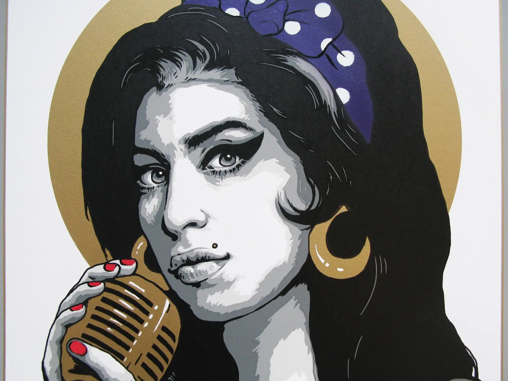 Amy - Purple (Hand-Finished Print) by ZABOU - Image 3