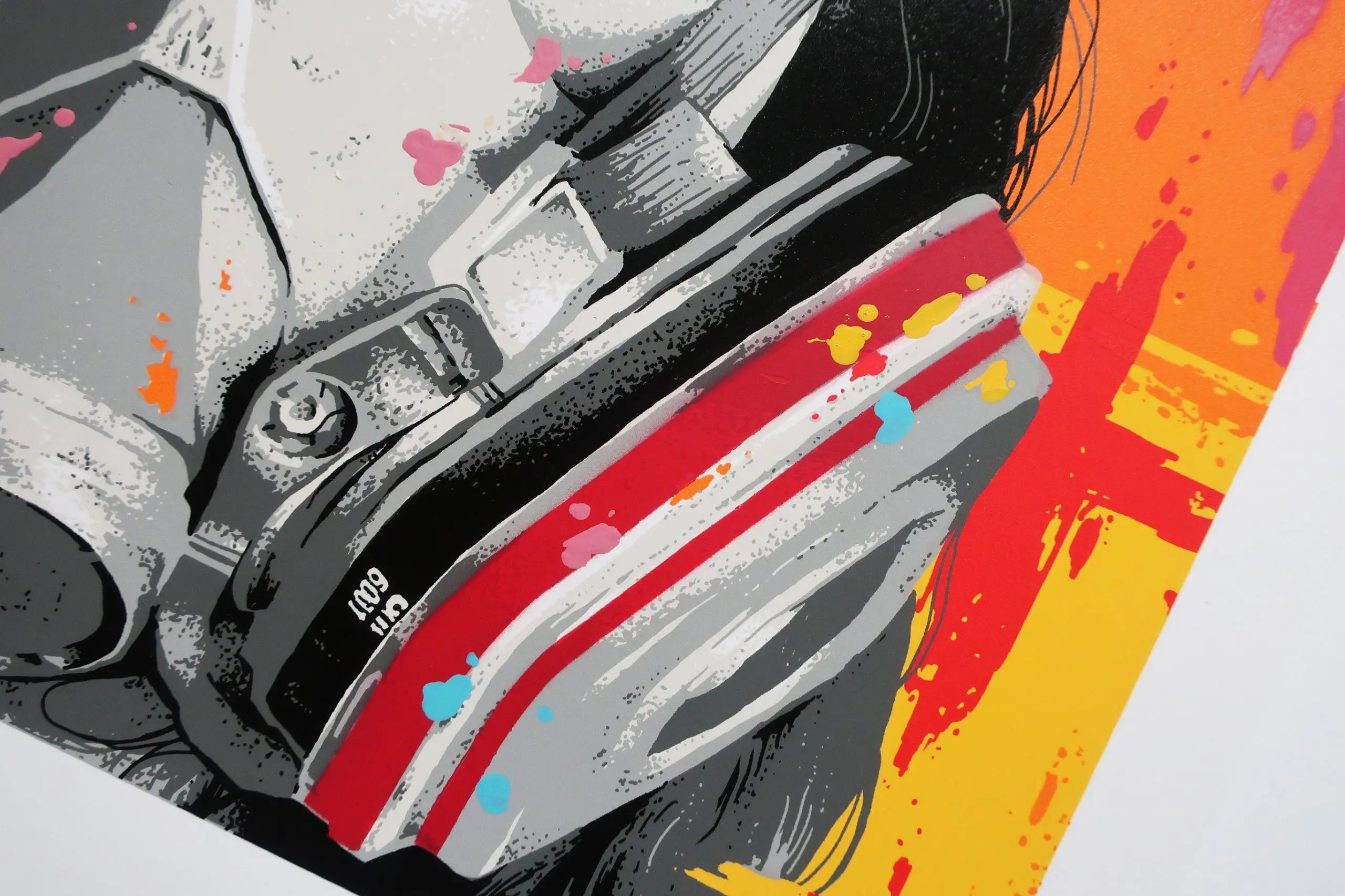 Born to Paint - Orange (Hand-Finished Print) by ZABOU - Image 2