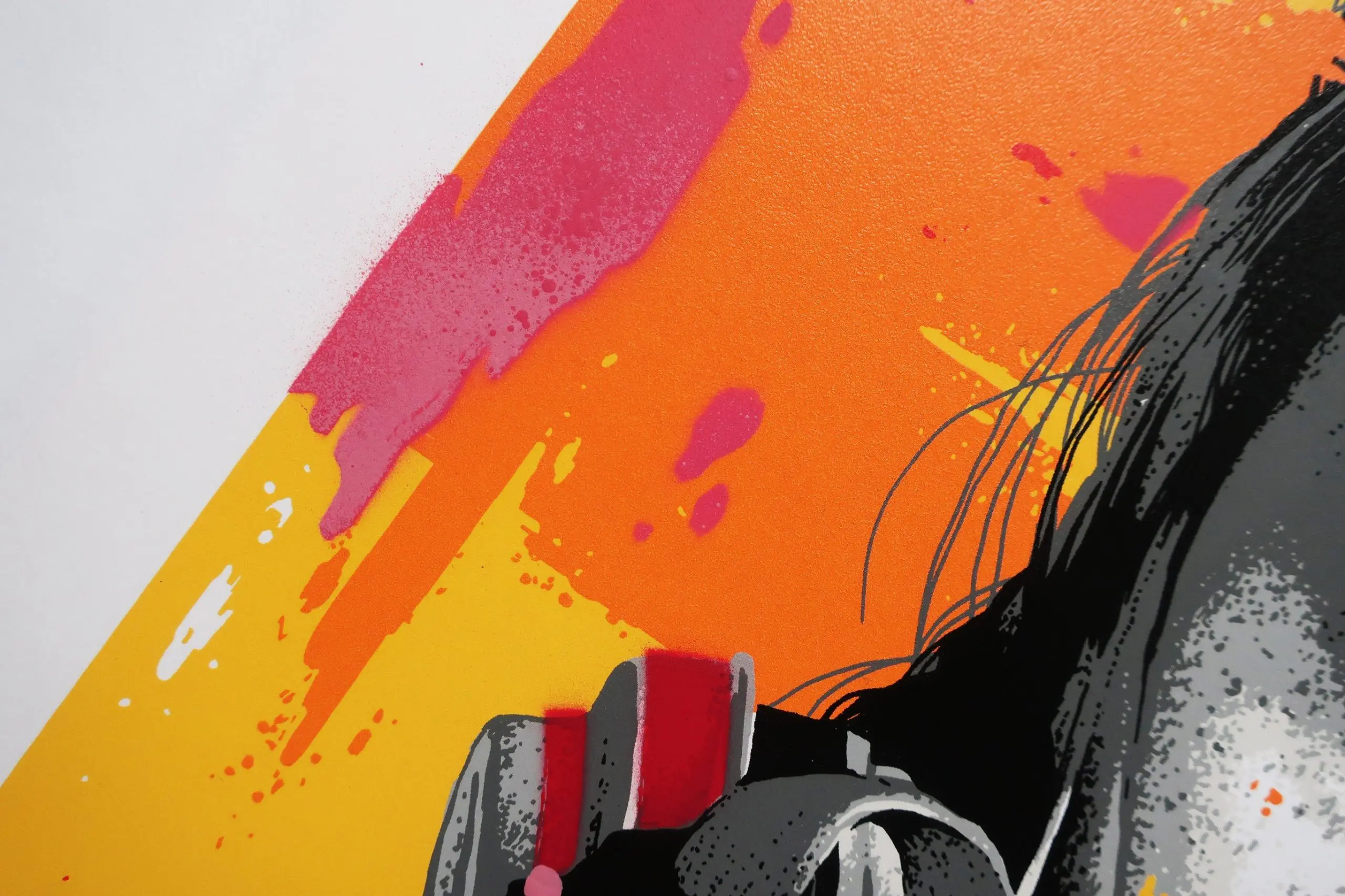 Born to Paint - Orange (Hand-Finished Print) by ZABOU - Image 3