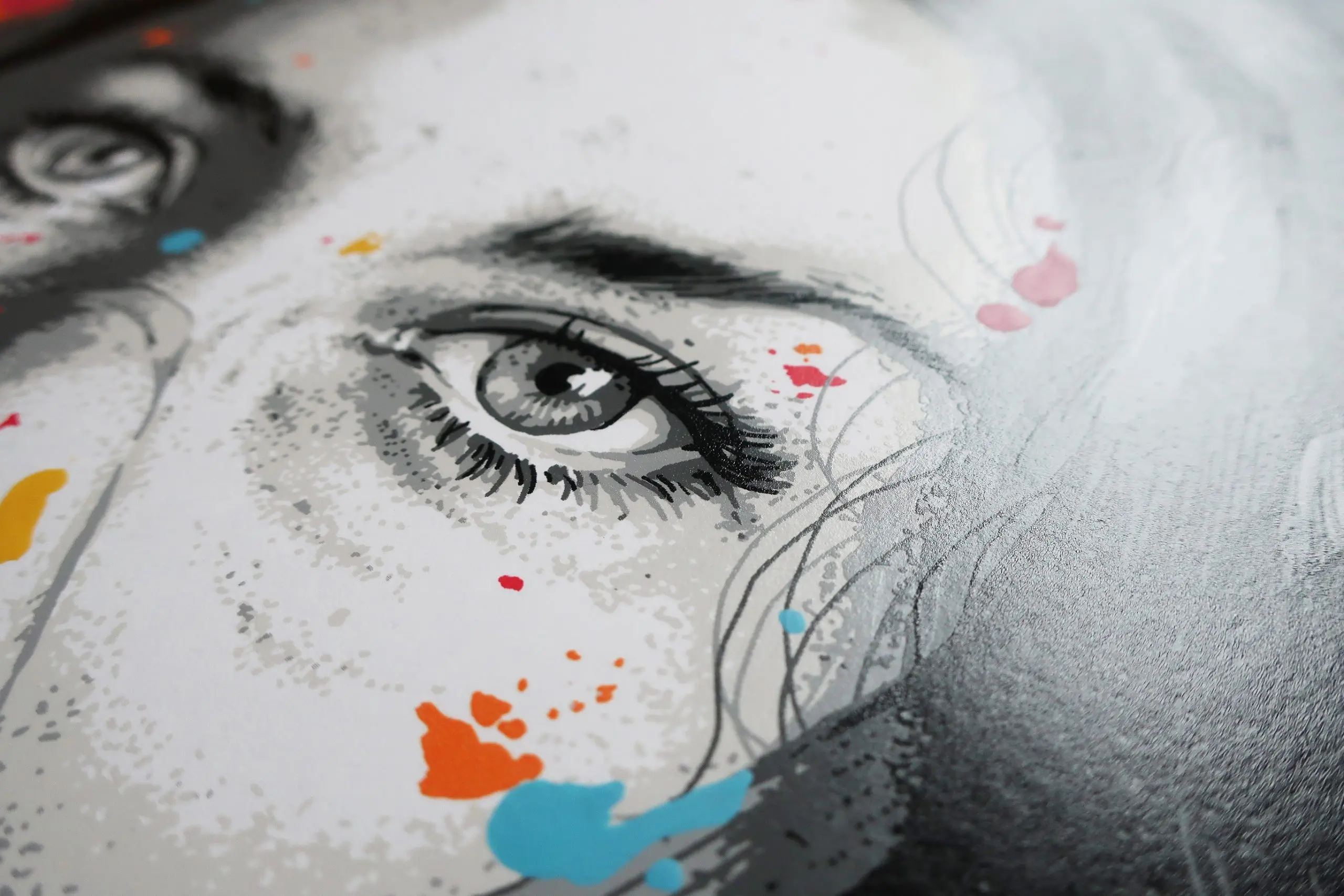 Born to Paint - Orange (Hand-Finished Print) by ZABOU - Image 4