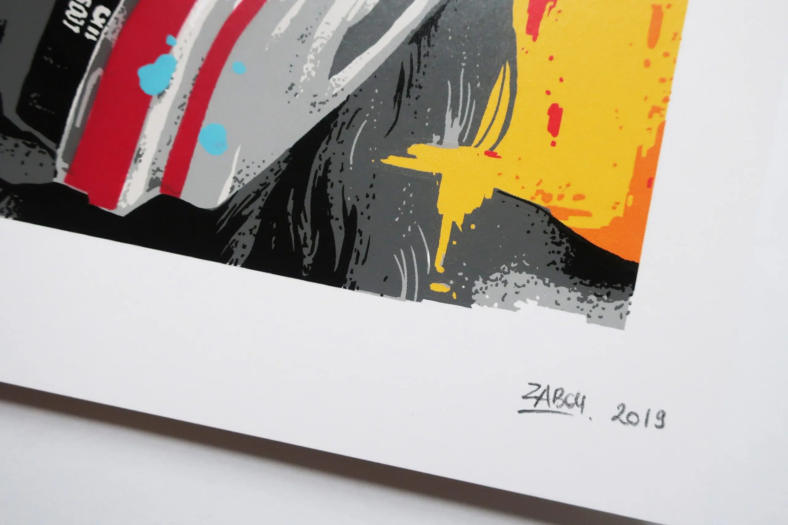 Born to Paint - Orange (Hand-Finished Print) by ZABOU - Image 5