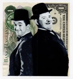 Laurel & Hardy Dollar and Pound by JKRX