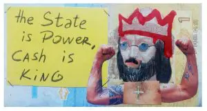 Cash is King Ukrainian note by TANIA POLOVYKOVA