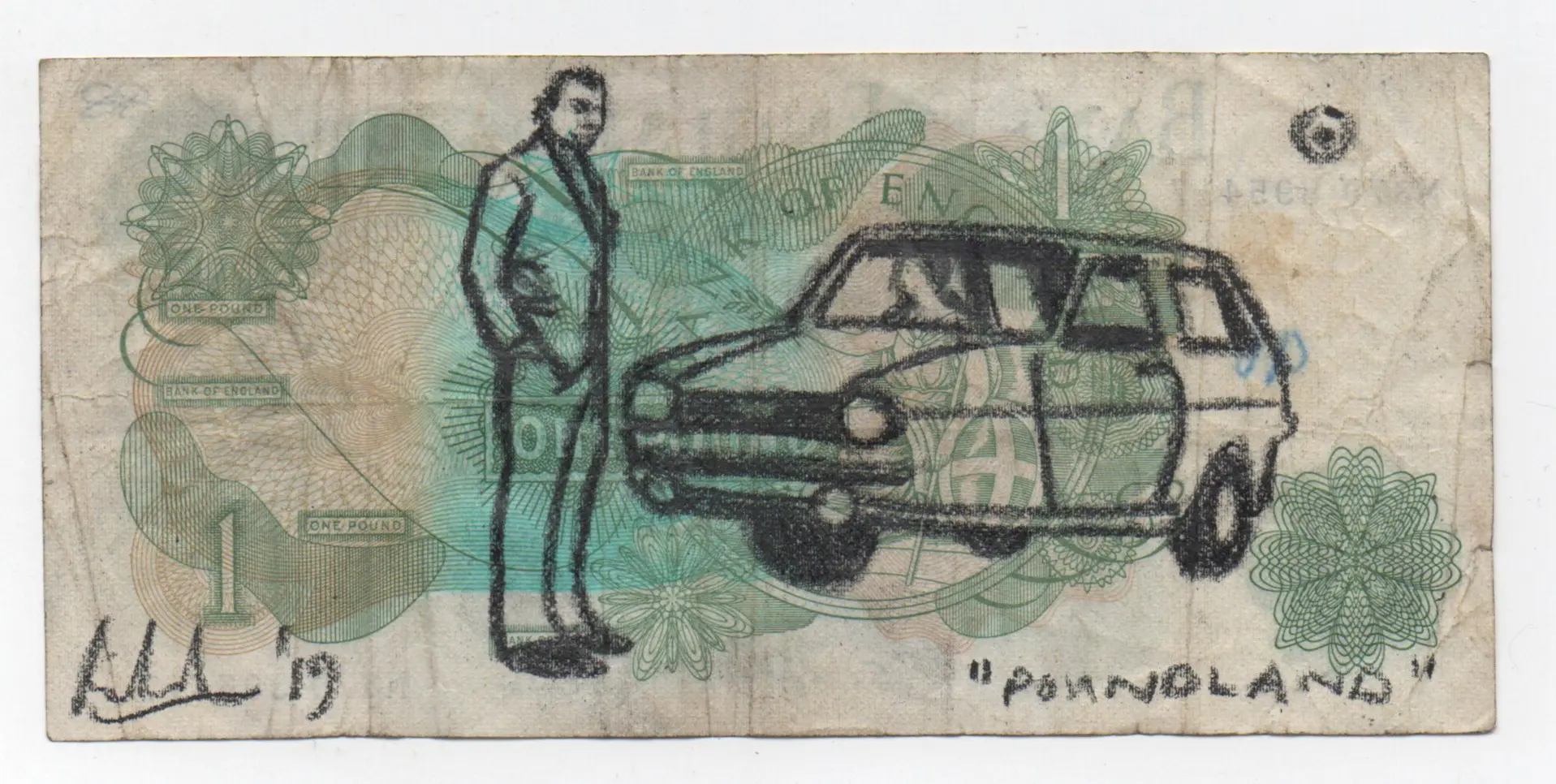 Poundland Pound note by RAY RICHARDSON