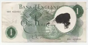 Whippet Pound note by SALLY MUIR
