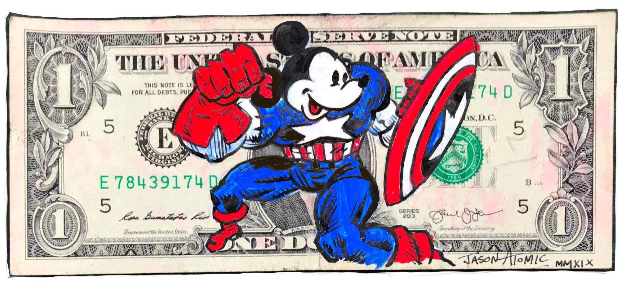 Captain Americky Dollar by JASON ATOMIC