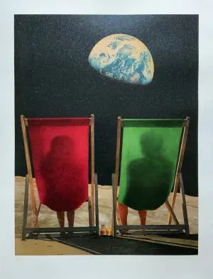 Wish You Were Here - Red/Green/ - Limited Edition By Joe Webb