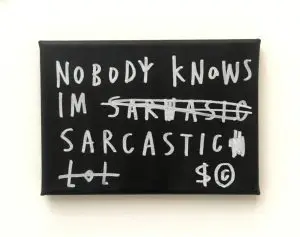 Nobody Knows I'm Sarcastic by SKELETON CARDBOARD