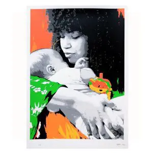 Mum - Green (Print) by ZABOU