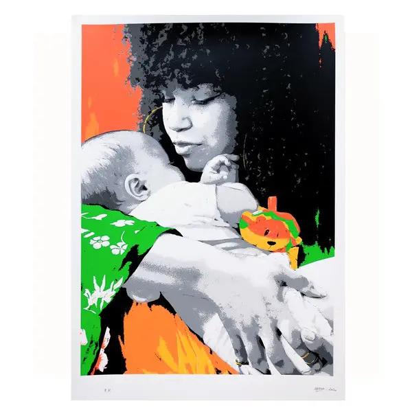 Mum - Green (Print) by ZABOU