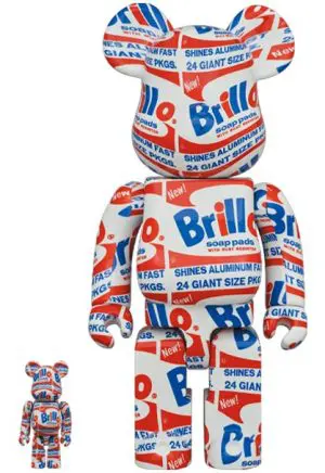 Be@rbrick Andy Warhol "Brillo" Set of two figures