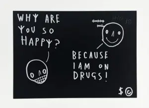Why are you so happy? - Limited edition by SKELETON CARDBOARD
