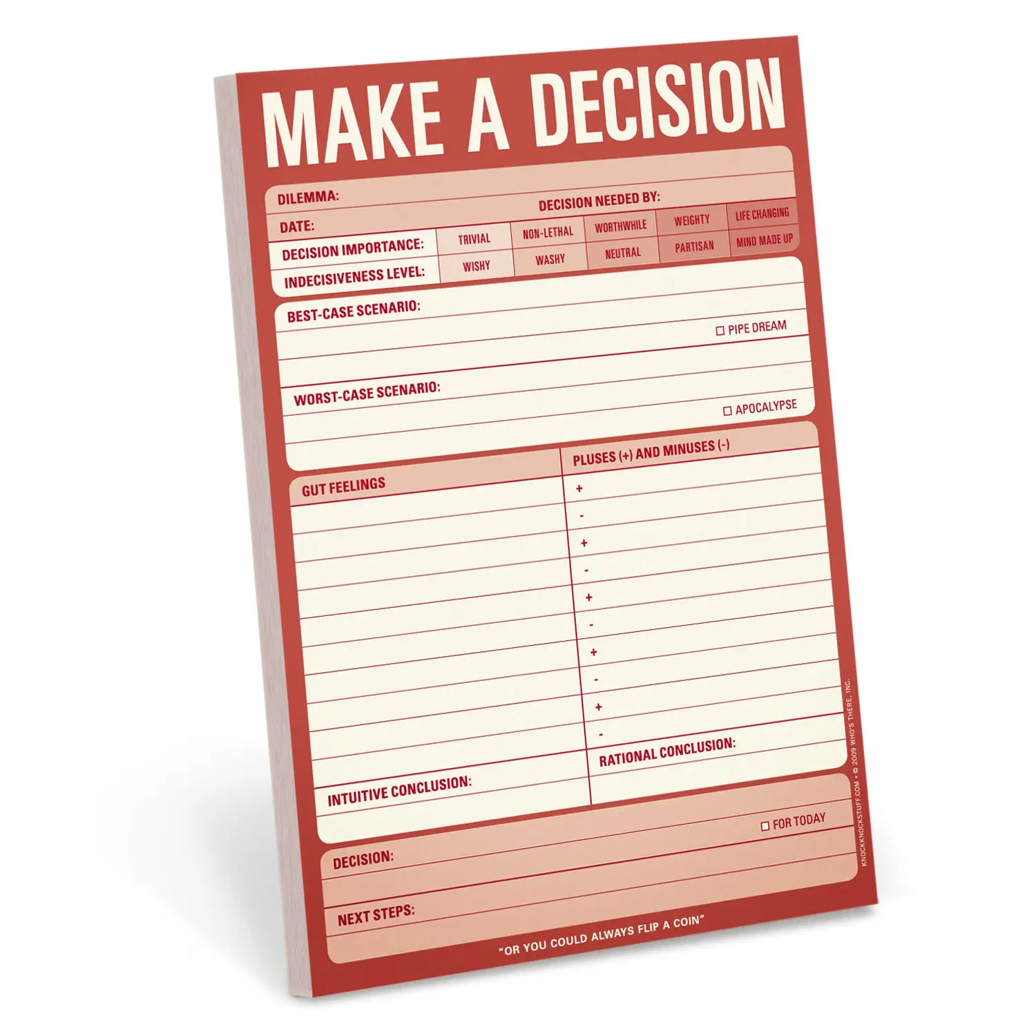 MAKE A DECISION PAD
