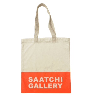 Cream and Orange Saatchi Gallery Bag