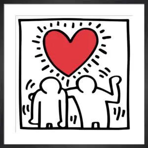 Untitled (Be Mine) by Haring Mini Print