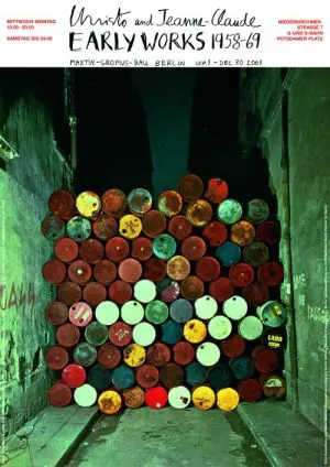 CHRISTO "RUE VISCONTI, PARIS 1961-62, PLAKAT BERLIN" POSTER