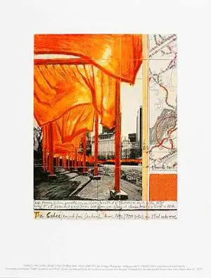 CHRISTO "THE GATES XX AUF GLATTERN" PRINT