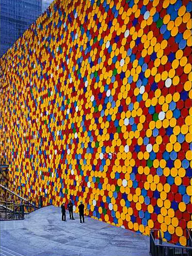 CHRISTO "THE WALL NR.6, OBERHAUSEN" PRINT