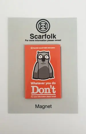 Scarfolk DON'T Magnet by Richard Littler