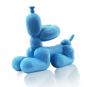 Howling Balloon Dog Blue by Whatshisname