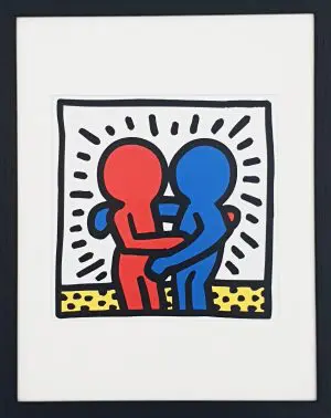 HARING UNTITLED 1987 MINIPRINT