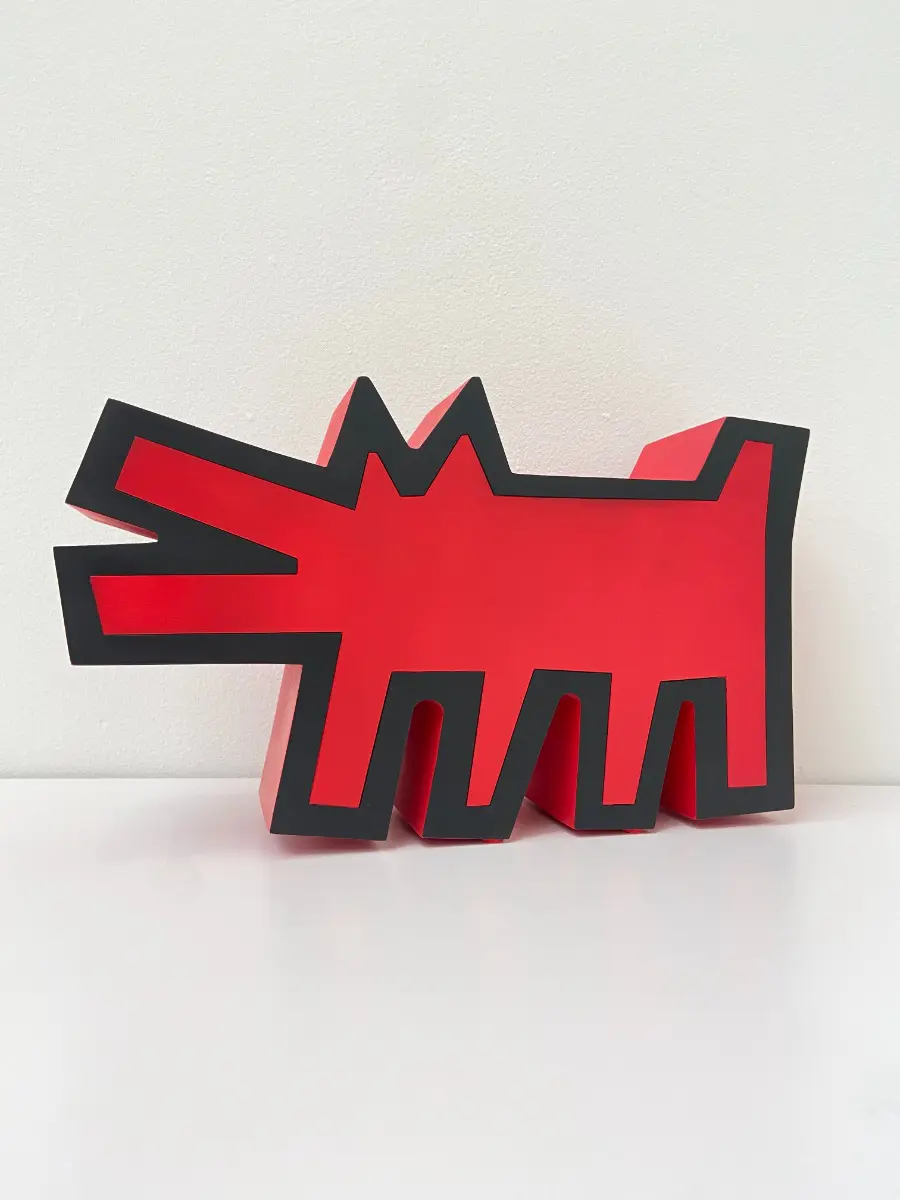 Keith Haring Barking Dog Statue by MEDICOM