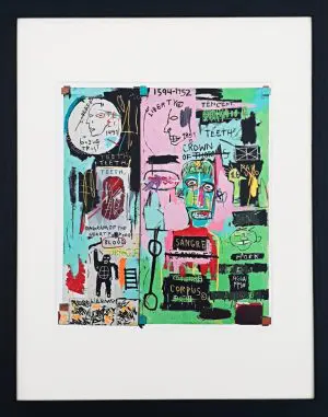 In Italian, 1983 by Basquiat Mini Print