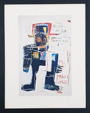 Irony of Negro Policeman, 1981 By Basquiat Mini Print