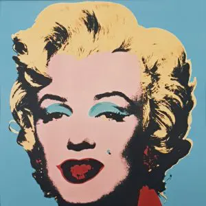 Marilyn, 1967 (Blue)  By Warhol Mini Print