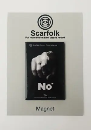 Scarfolk NO Magnet by Richard Littler