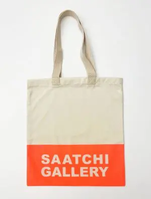 Cream And Orange Saatchi Gallery Bag