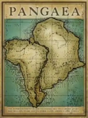 Map of Pangaea Poster by Jonathan Chadwick