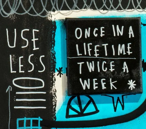 Post graffiti/ bored in the USA by Skeleton Cardboard - Image 3