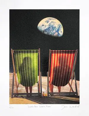 Wish You Were Here - Stripes Mini by Joe Webb