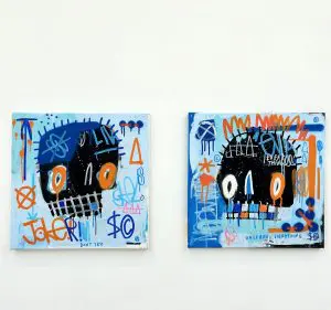 Joker/Unlearn Everything (DIPTYCH) by Skeleton Cardboard