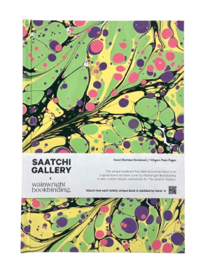 Hand Marbled Plain Notebook No.1 - SG x Wainright