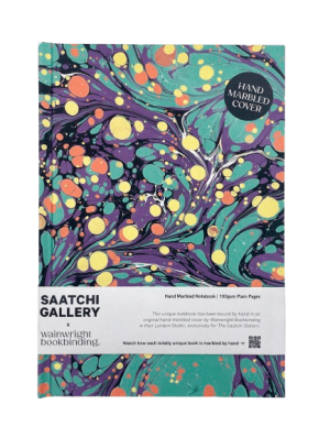 Hand Marbled Plain Notebook No.7 - SG x Wainright