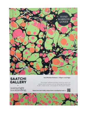 Hand Marbled Lined Notebook No.2 - SG x Wainright
