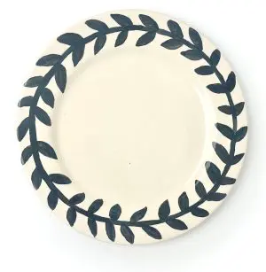 Black Wreath Plate by Harry Jones London