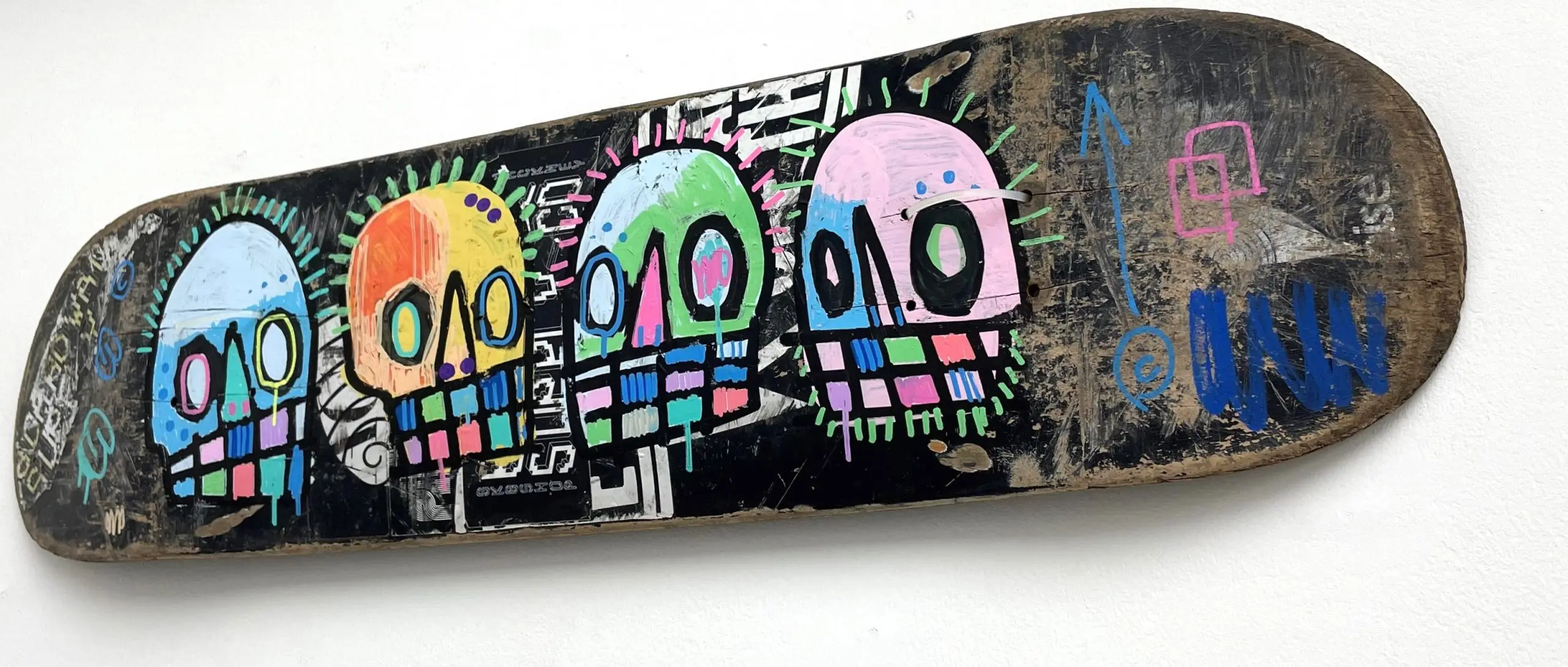 GANG OF FOUR (3) SKATE DECK BY SKELETON CARDBOARD - Image 2